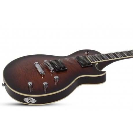 Schecter Solo-II Supreme Elektro Gitar (Cat's Eye Black Burst)<br>Fotoğraf: 3/6