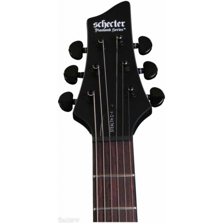 Schecter Stealth C-1 Elektro Gitar (Satin Black)<br>Fotoğraf: 3/3