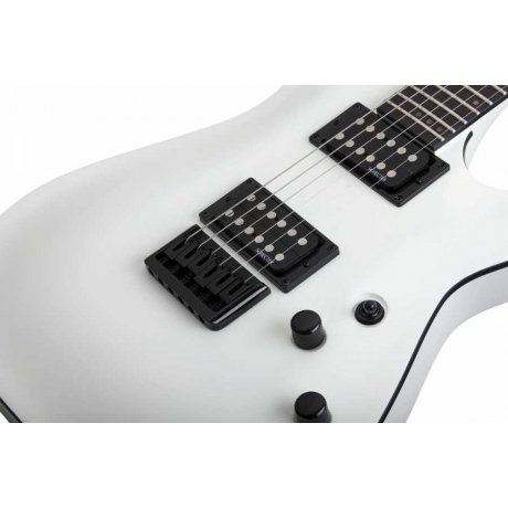 Schecter Stealth C-1 Elektro Gitar (Satin White)<br>Fotoğraf: 2/7