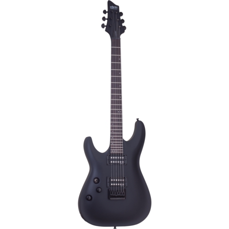 Schecter Stealth C-1 Solak Elektro Gitar (Satin Black)<br>Fotoğraf: 1/2