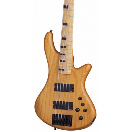 Schecter Stiletto-5 Session Bas Gitar (Aged Natural Satin)<br>Fotoğraf: 2/3