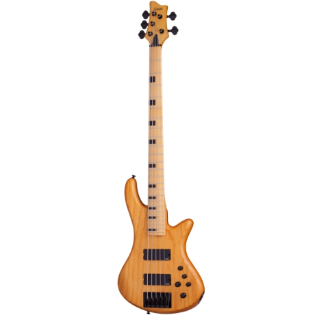 Schecter Stiletto-5 Session Bas Gitar (Aged Natural Satin)<br>Fotoğraf: 1/3