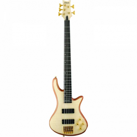 Schecter Stiletto Custom-5 Bas Gitar (Natural Satin)<br>Fotoğraf: 1/1