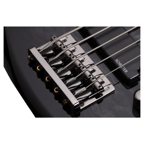 Schecter Stiletto Extreme-5 Bas Gitar (See-Thru Black)<br>Fotoğraf: 4/5