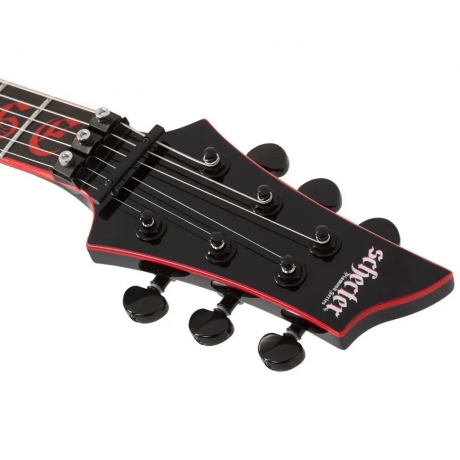 Schecter Sullivan King Banshee-6 FR-S Elektro Gitar (Obsidian Blood)<br>Fotoğraf: 3/6