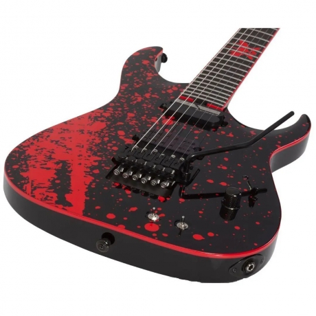 Schecter Sullivan King Banshee-6 FR-S Elektro Gitar (Obsidian Blood)<br>Fotoğraf: 2/6