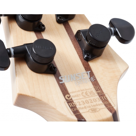 Schecter Sunset-6 Extreme Elektro Gitar (Scarlet Burst)<br>Fotoğraf: 6/7