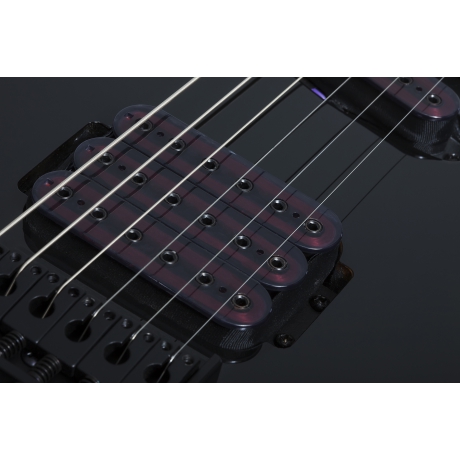 Schecter Sunset-6 Triad Elektro Gitar (Gloss Black)<br>Fotoğraf: 4/8