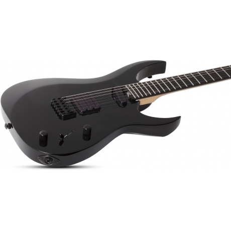 Schecter Sunset-6 Triad Elektro Gitar (Gloss Black)<br>Fotoğraf: 2/8