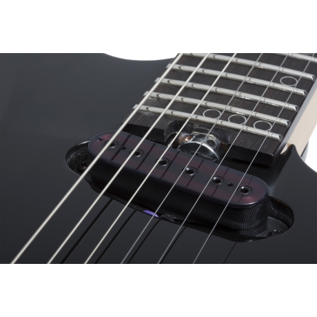 Schecter Sunset-6 Triad Elektro Gitar (Gloss Black)<br>Fotoğraf: 5/8