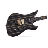 Schecter Synyster Custom FR Elektro Gitar (Gloss Black & Gold Stripes)<br>Fotoğraf: 6/7