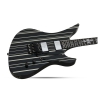 Schecter Synyster Custom FR Elektro Gitar (Gloss Black & Silver Pin Stripes)<br>Fotoğraf: 4/6
