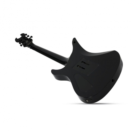 Schecter Synyster Custom FR Elektro Gitar (Gloss Black & Silver Pin Stripes)<br>Fotoğraf: 6/6