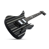 Schecter Synyster Custom FR Elektro Gitar (Gloss Black & Silver Pin Stripes)<br>Fotoğraf: 2/6