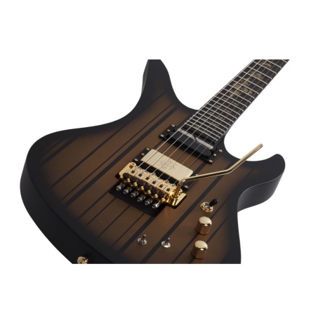 Schecter Synyster Custom FR Elektro Gitar (Satin Gold Burst)<br>Fotoğraf: 4/5