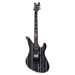 Schecter Synyster Custom-S FR Elektro Gitar (Gloss Black & Silver Pin Stripes)