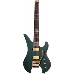 Schecter Synyster Gates Custom 7 TR-S Headless Elektro Gitar (Oak Green Metal...