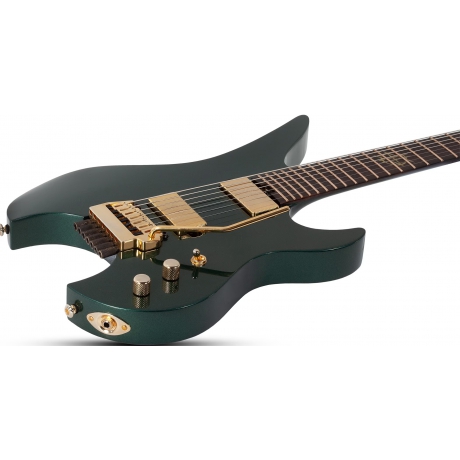 Schecter Synyster Gates Custom 7 TR-S Headless Elektro Gitar (Oak Green Metallic)<br>Fotoğraf: 2/9