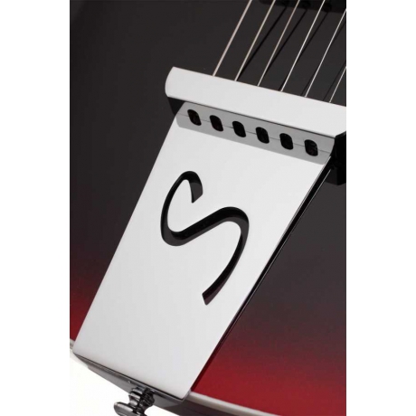 Schecter TSH-1 Solak Elektro Gitar (Metallic Red Reverse Burst)<br>Fotoğraf: 4/4