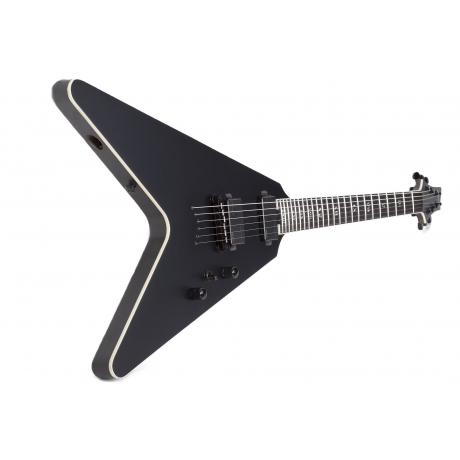 Schecter V-1 SLS Elite Evil Twin Elektro Gitar (Mat Siyah)<br>Fotoğraf: 2/6