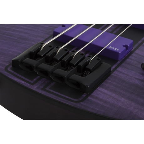 Schecter C-4 GT Bas Gitar (Satin Trans Purple)<br>Fotoğraf: 4/8