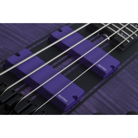 Schecter C-4 GT Bas Gitar (Satin Trans Purple)<br>Fotoğraf: 3/8