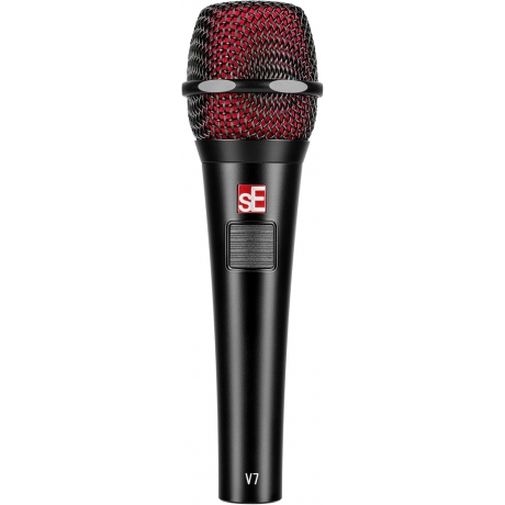 sE Electronics V7 PTT Supercardioid Talkback Dynamic Handheld Vokal Mikrofonu (Siyah)<br>Fotoğraf: 1/4