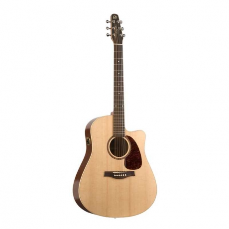 Seagull Coastline S6 Slim CW Spruce QI Elektro Akustik Gitar (Natural)<br>Fotoğraf: 1/3