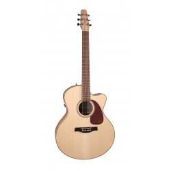 Seagull Performer Cutaway Folk Flame Maple QI Elektro Akustik Gitar (Natural)