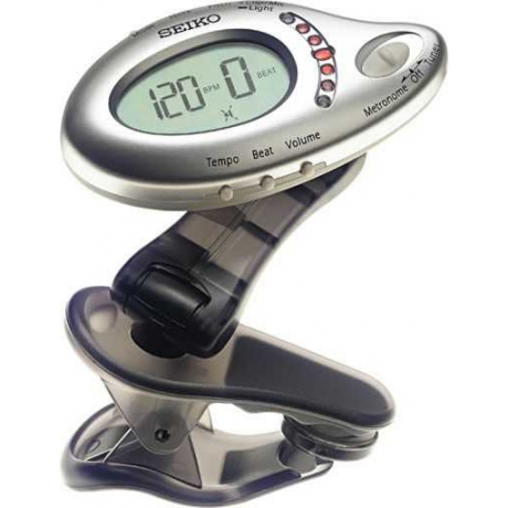 Seiko STMX1 Clip-On Tuner & Metronom (Silver)<br>Fotoğraf: 1/1