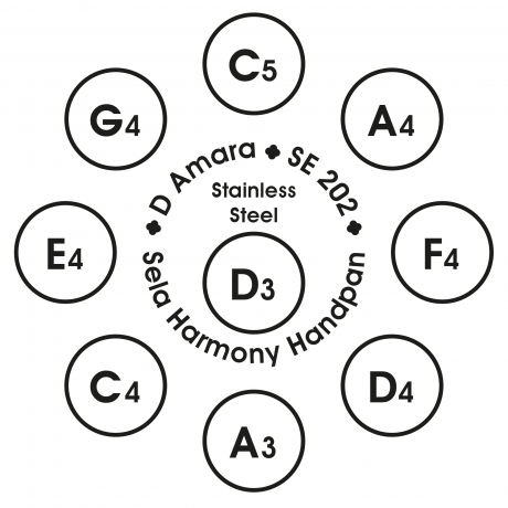 Sela SE 202 Handpan Handpan D Amara (Taşıma Çantalı)<br>Fotoğraf: 5/8