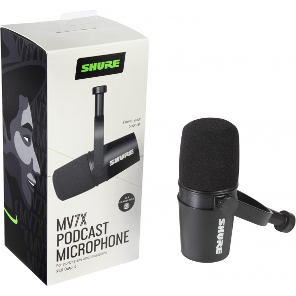 Shure MV7X XLR Podcast ve Yayın Mikrofonu, Fotoğraf: 1/6