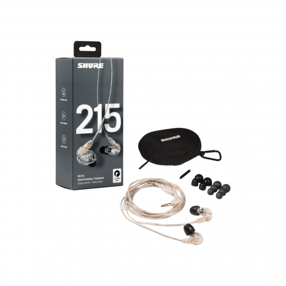Shure SE215-CL-EFS Kulakiçi In-ear Kulaklık (Clear), Fotoğraf: 1/3