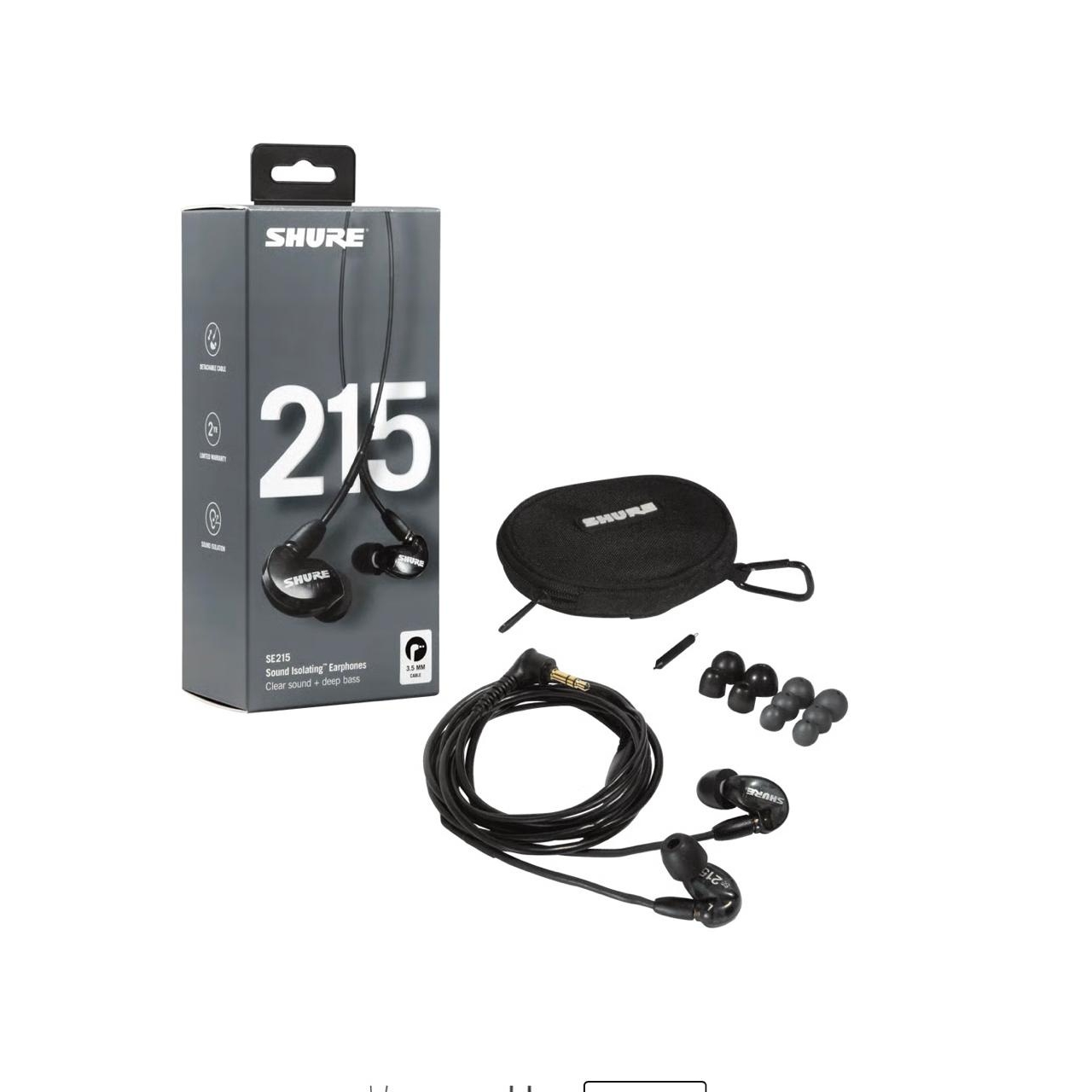 shure se215 左 Shure SE215-K Kulakiçi in-ear Kulaklık | doremusic