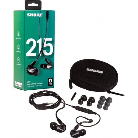 Shure SE215-K-UNI-EFS Kulakiçi in-ear Kulaklık<br>Fotoğraf: 1/1