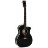 Sigma 000MC-1E-BK Elektro Akustik Gitar (Siyah)<br>Fotoğraf: 1/3