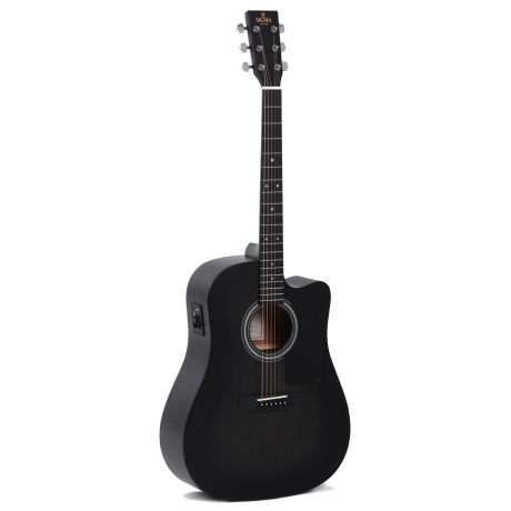 Sigma DMCE-BKB Elektro Akustik Gitar (Siyah)<br>Fotoğraf: 1/5