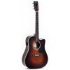 Sigma DTC-1E-SB Cutaway Elektro Akustik Gitar (Sunburst)<br>Fotoğraf: 1/4