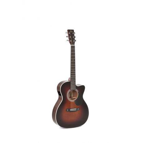 Sigma OMTC-1E-SB Cutaway Elektro Akustik Gitar (Sunburst)<br>Fotoğraf: 1/4