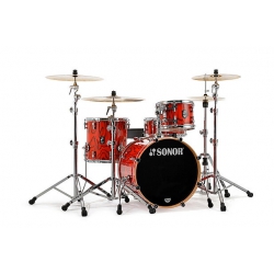 Sonor 20" ProLite Serisi 4 Parça Akustik Davul Seti (Fiery Red)