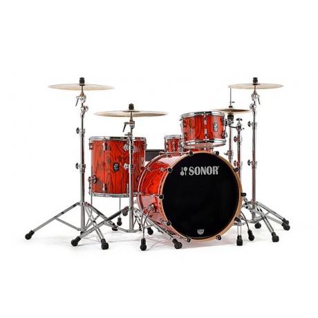 Sonor 22" ProLite Serisi 4 Parça Akustik Davul Seti (Fiery Red)