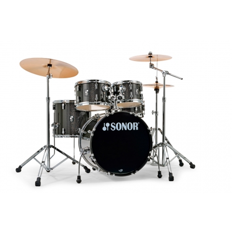 Sonor AQX Studio 20" Akustik Davul Seti (Black Midnight Sparkle)<br>Fotoğraf: 2/3