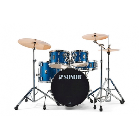 Sonor AQX Studio 20" Akustik Davul Seti (Blue Ocean Sparkle)<br>Fotoğraf: 3/3