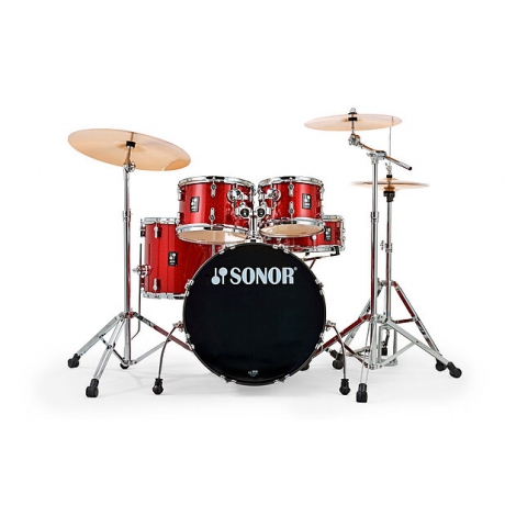 Sonor AQX Studio 20" Akustik Davul Seti (Red Moon Sparkle)<br>Fotoğraf: 3/3