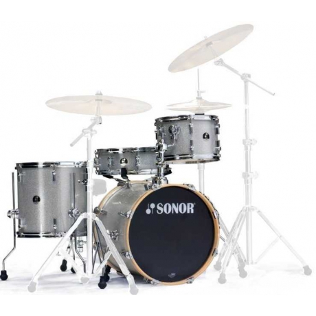Sonor Bop SSE12 Special Edition Silver Galaxy Sparkle Davul Seti<br>Fotoğraf: 1/2