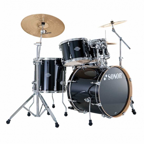 Sonor Essential Force Stage 3 ESF 11 Piano Black Akustik Davul Seti<br>Fotoğraf: 1/1