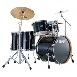Sonor Essential Force Stage S Drive ESF 11 Piano Black Akustik Davul Seti