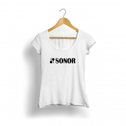 Sonor Logo Kadın T-Shirt (Beyaz)