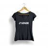 Sonor Logo Kadın T-Shirt (Siyah)<br>Fotoğraf: 1/1