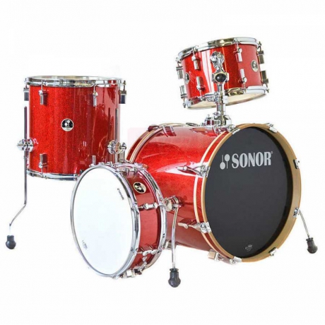 Sonor Safari SSE12 Special Edition Red Galaxy Sparkle Davul Seti<br>Fotoğraf: 4/4